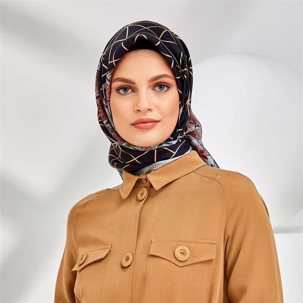 Armine Silk Scarf 2020 Spring-Summer - 8313D 33 - Satin