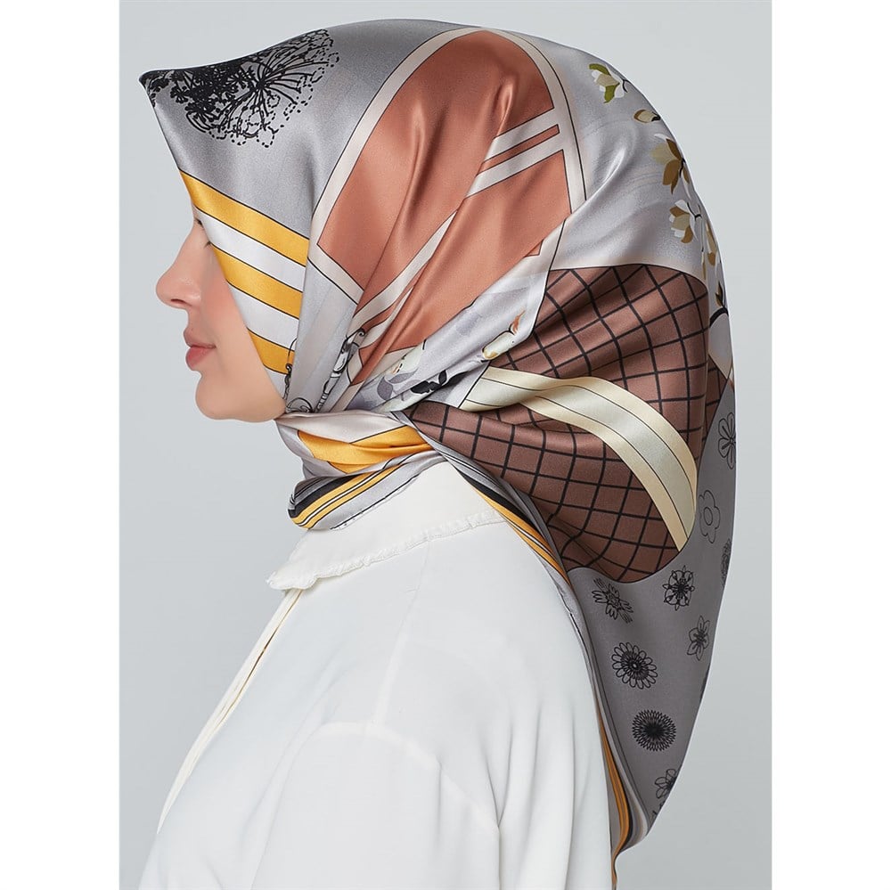 Armine Silk Scarf 2020 Spring-Summer - 8303D 37 - Twill