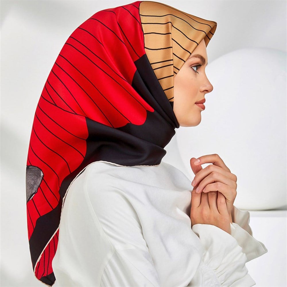 Armine Silk Scarf 2020 Spring-Summer - 8302D 82 - Satin