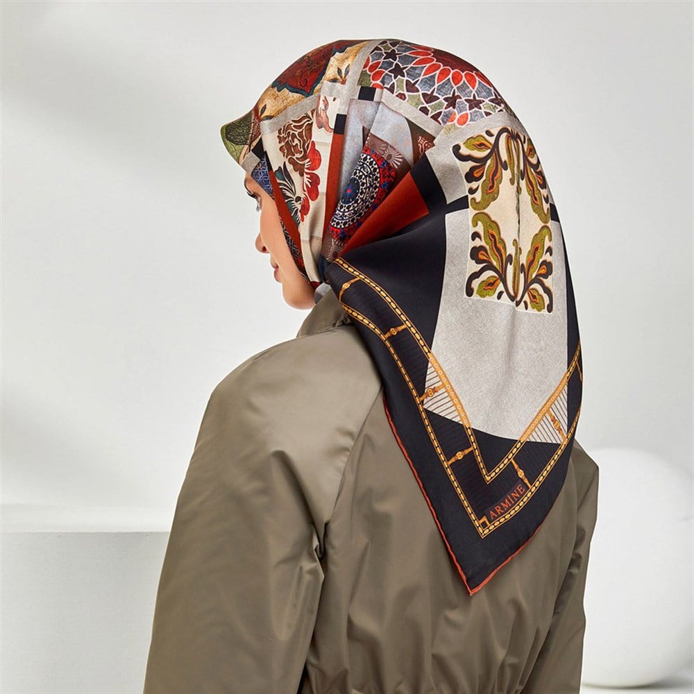 Armine Silk Scarf 2020 Spring-Summer - 8312D 84 - Twill