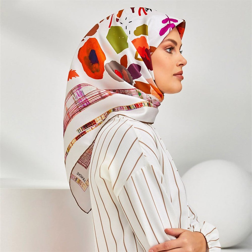 Armine Silk Scarf 2020 Spring-Summer - 8300D 03 - Satin