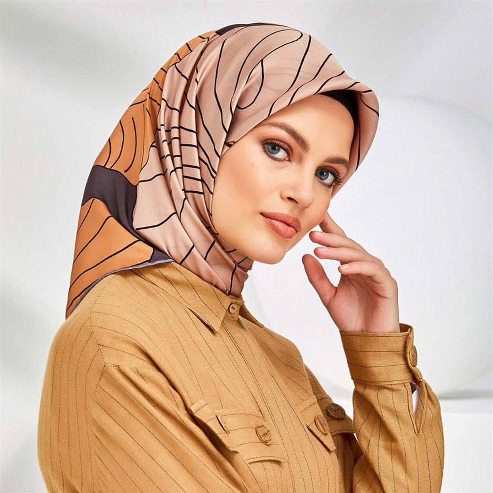 Armine Silk Scarf 2020 Spring-Summer - 8302D 04 - Satin