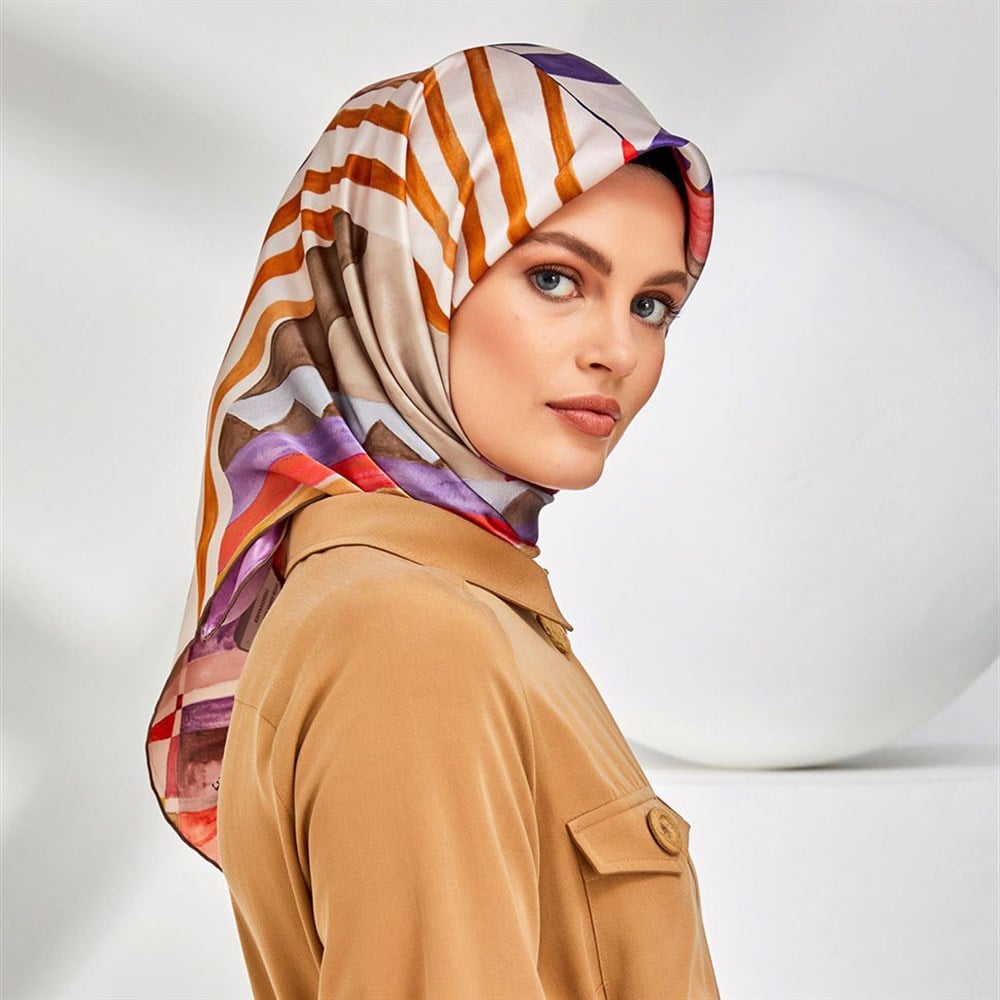 Armine Silk Scarf 2020 Spring-Summer - 8320D 05 - Satin
