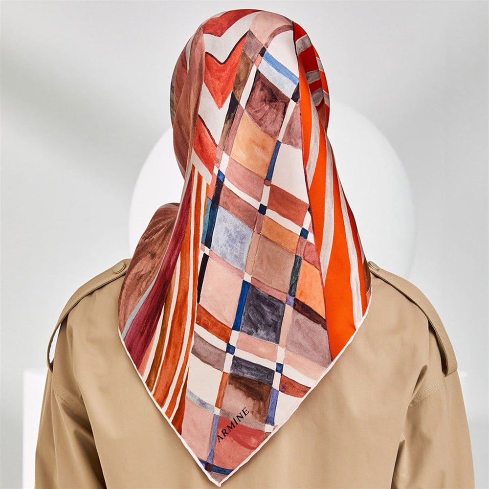 Armine Silk Scarf 2020 Spring-Summer - 8320D 81 - Twill