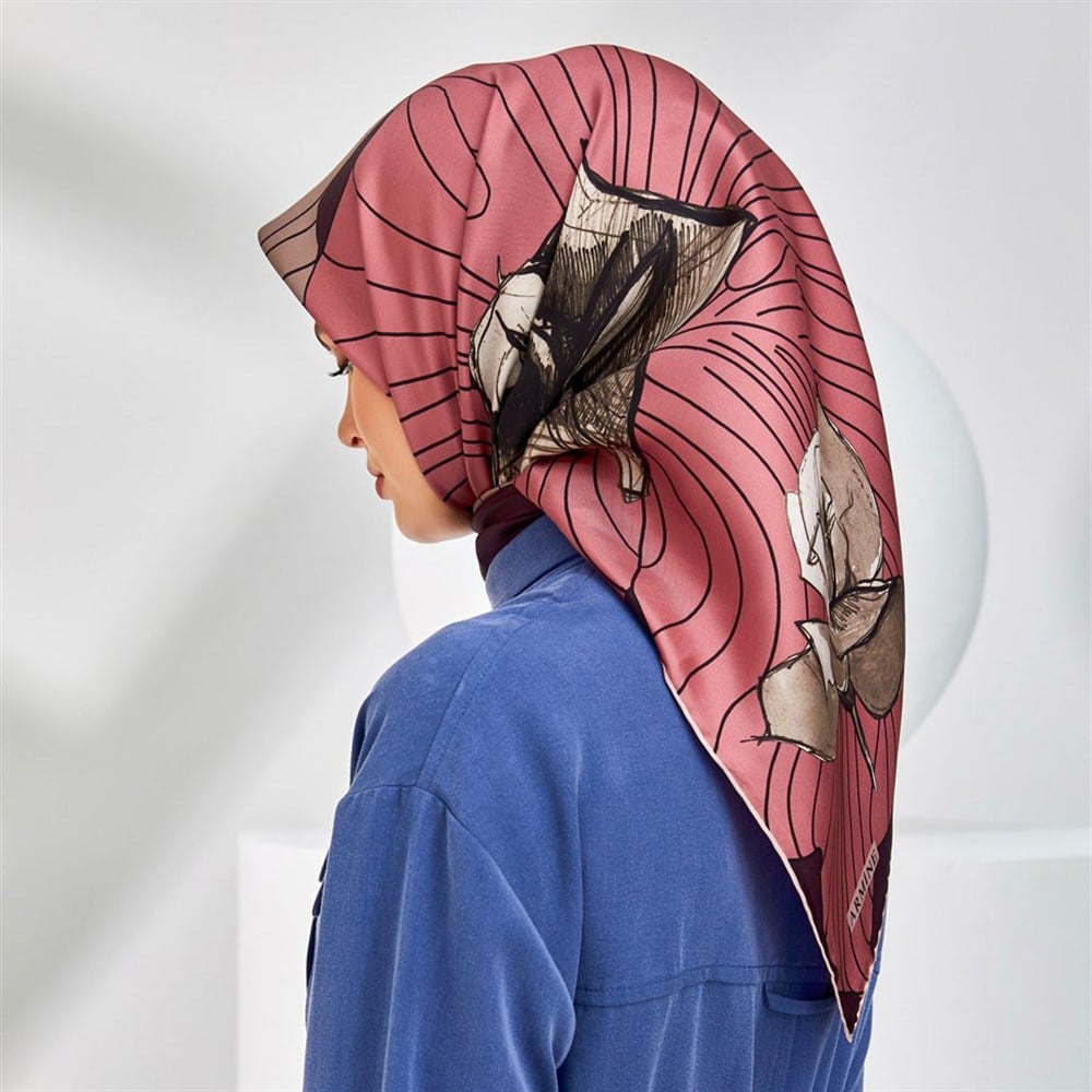 Armine Silk Scarf 2020 Spring-Summer - 8302D 10 - Twill