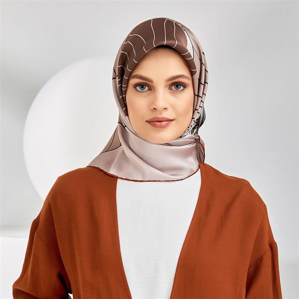 Armine Silk Scarf 2020 Spring-Summer - 8302D 81 - Satin