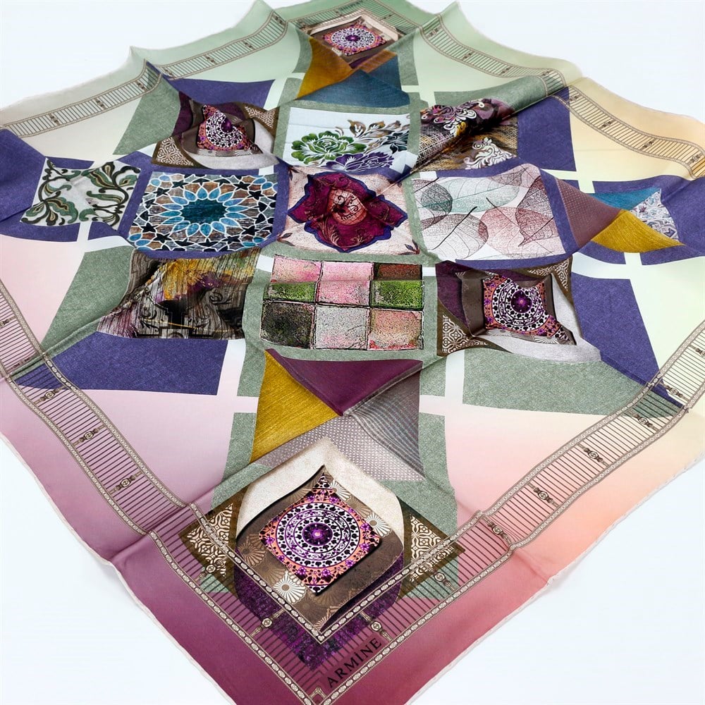 Armine Silk Scarf 2020 Spring-Summer - 8312D 86 - Twill