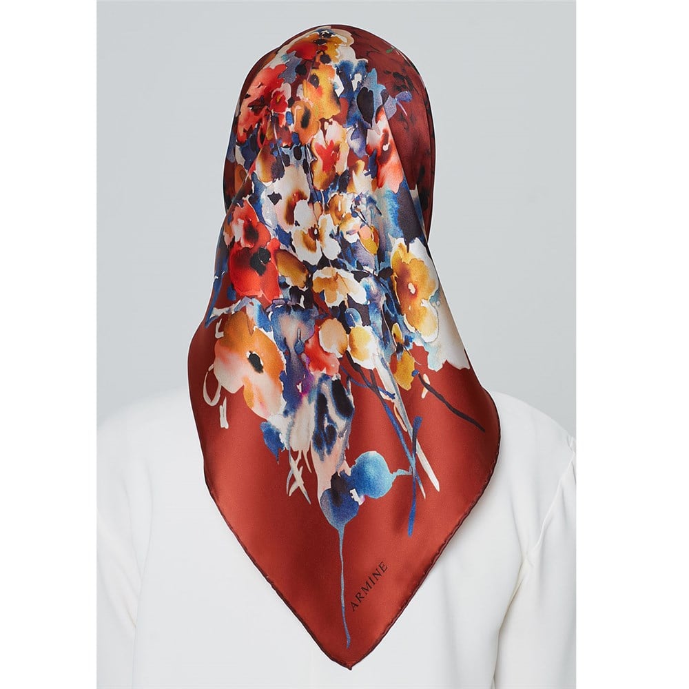 Armine Silk Scarf 2020 Spring-Summer - 8321D 01 - Satin