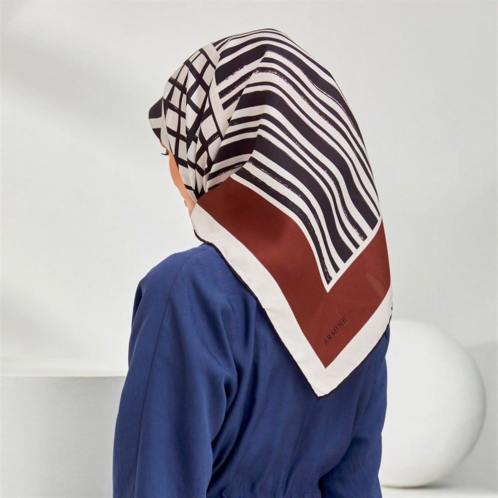 Armine Silk Scarf 2020 Spring-Summer - 8306D 82 - Twill