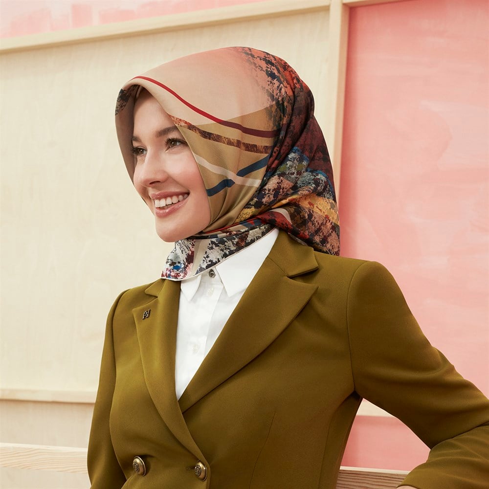 Armine İpek Eşarp 2020/2021 Sonbahar Kış - 8408D 89 - Sura