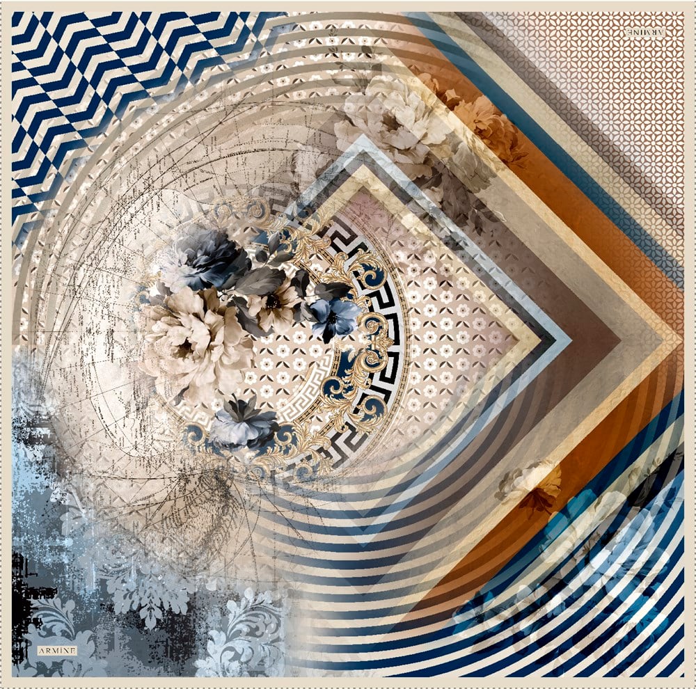 Armine İpek Eşarp 2021 İlkbahar-Yaz - 8514D 38 - Sura