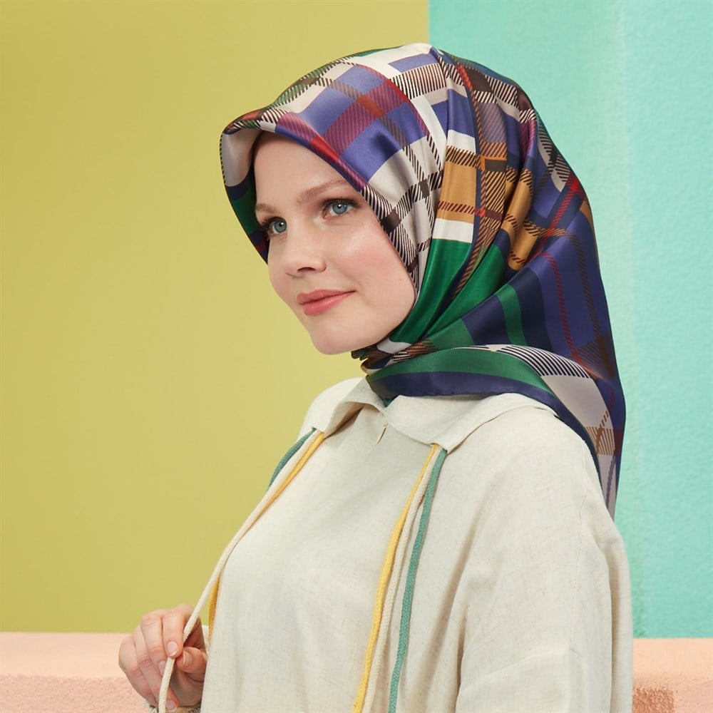 Armine İpek Eşarp 2021 İlkbahar-Yaz - 8547D 86 - Tivil