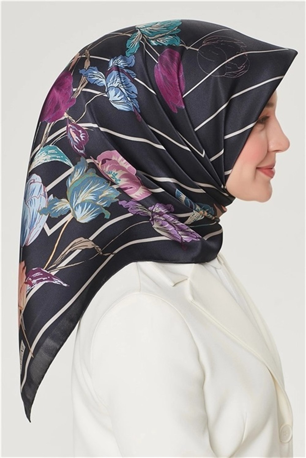 Armine İpek Eşarp 2021 İlkbahar-Yaz - 8549D 03 - Tivil