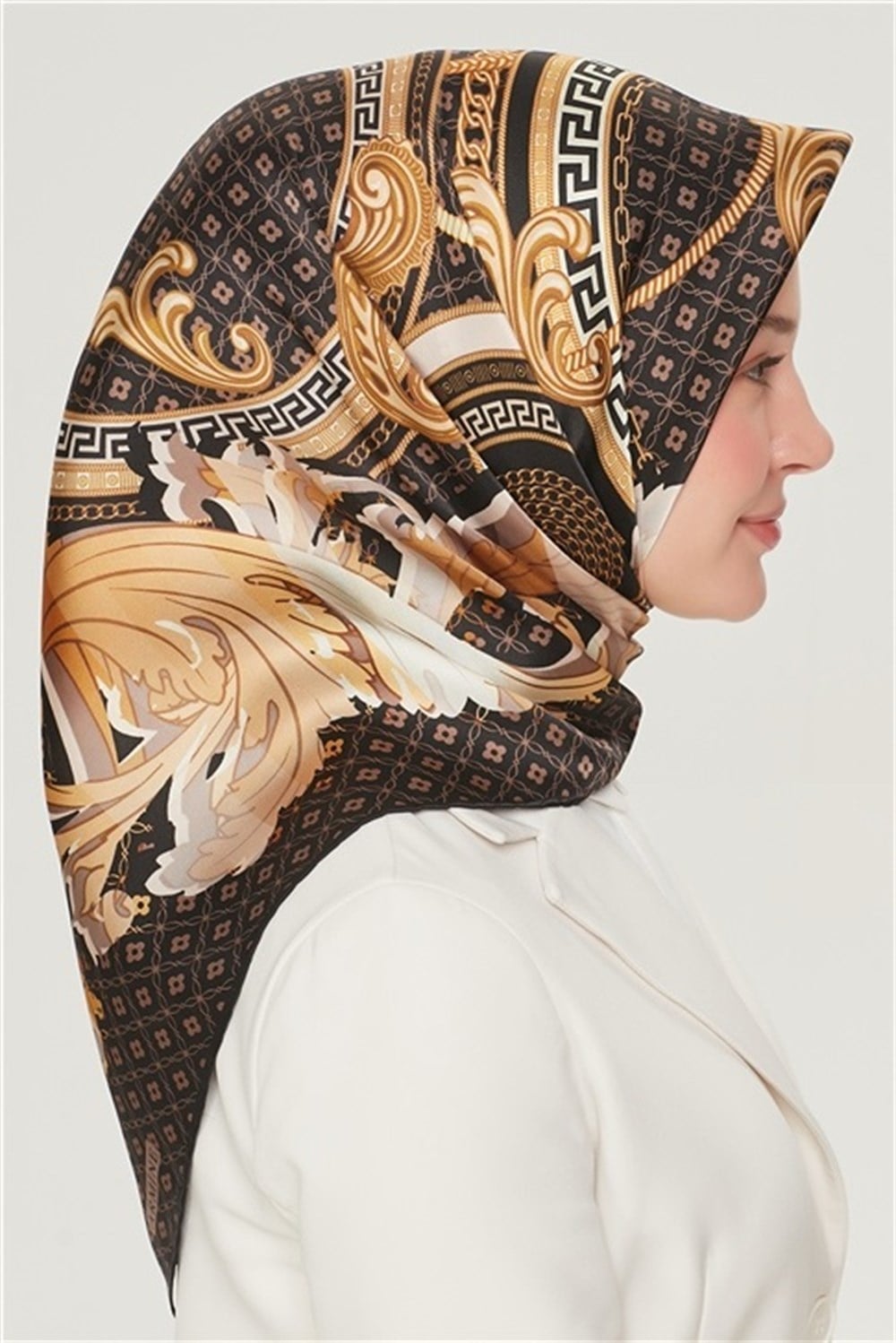 Armine İpek Eşarp 2021 İlkbahar-Yaz - 8518D 04 - Tivil