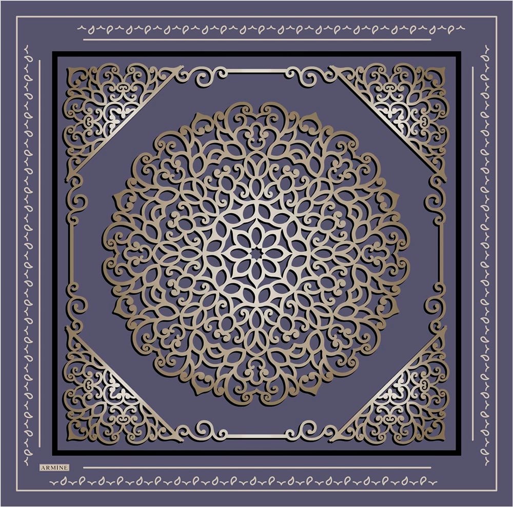 Armine İpek Eşarp 2021/2022 Sonbahar Kış - 8650D-38 - Sura