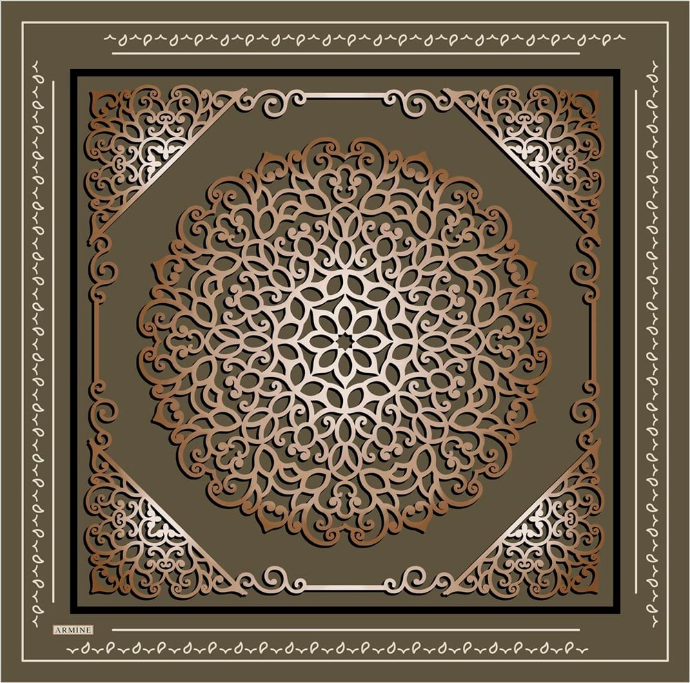 Armine İpek Eşarp 2021/2022 Sonbahar Kış - 8650D-36 - Sura