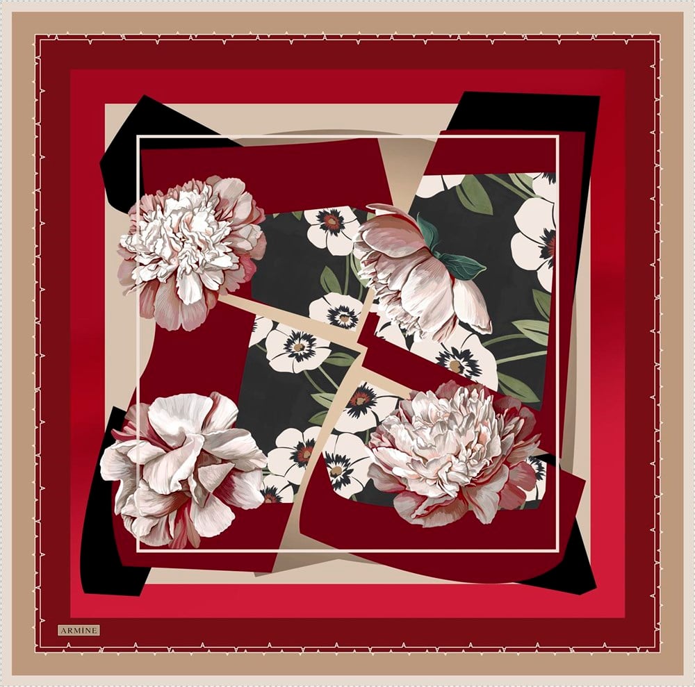 Armine İpek Eşarp 2021/2022 Sonbahar Kış - 8644D-02 - Sura