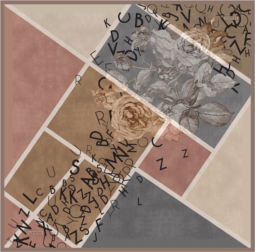 Armine İpek Eşarp 2021/2022 Sonbahar Kış - 8637D-07 - Sura