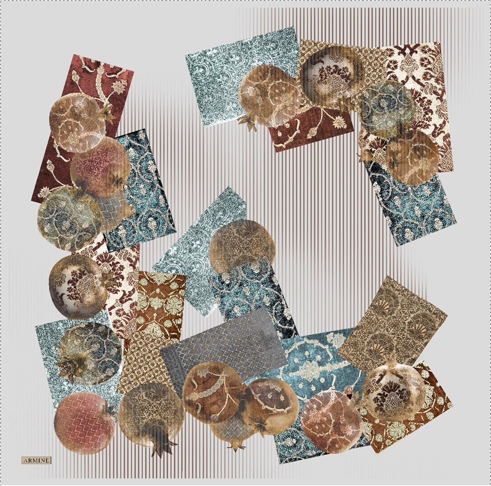 Armine İpek Eşarp 2021/2022 Sonbahar Kış - 8605D-32 - Sura