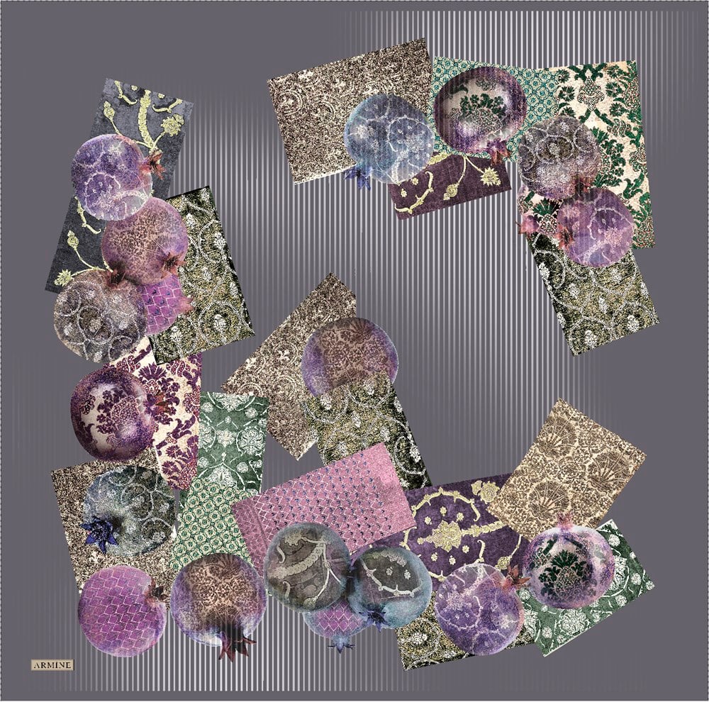 Armine İpek Eşarp 2021/2022 Sonbahar Kış - 8605D-34 - Sura