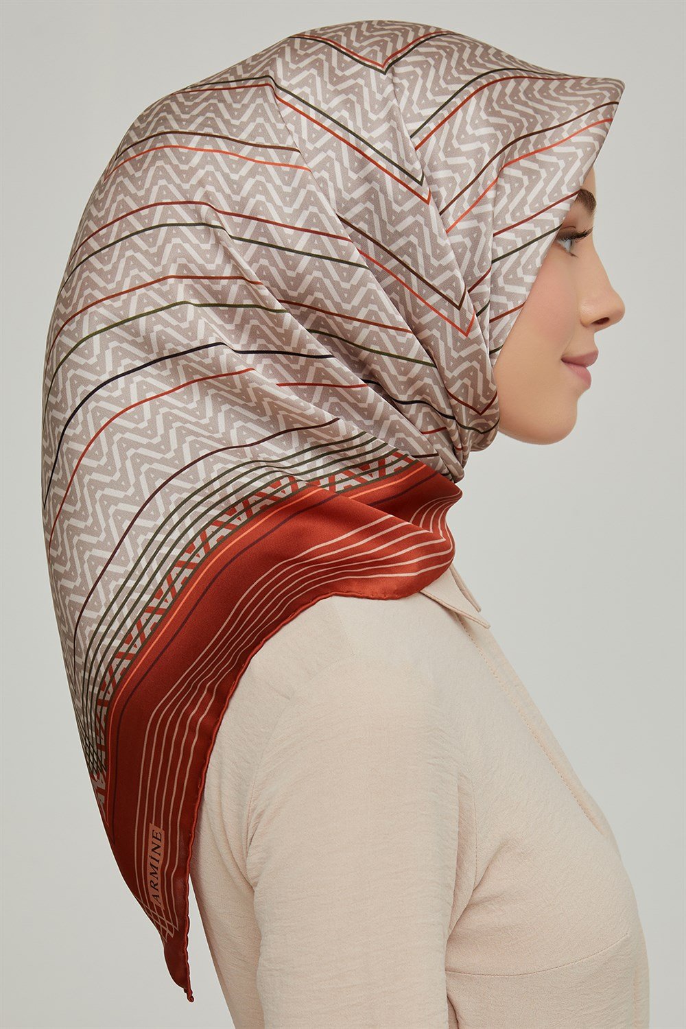 Armine İpek Eşarp 2021/2022 Sonbahar Kış - 8631D-47 - Sura