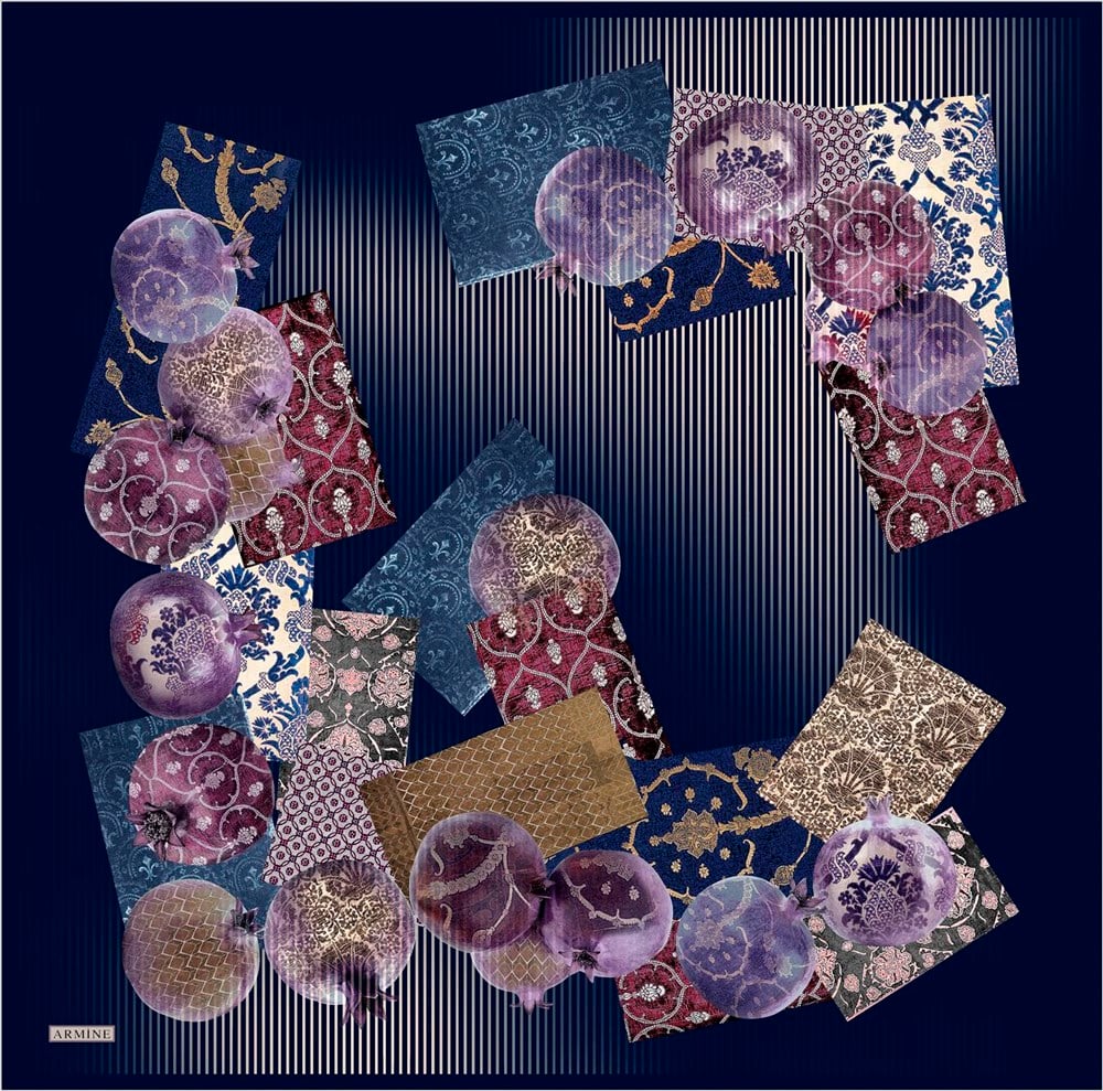 Armine İpek Eşarp 2021/2022 Sonbahar Kış - 8605D-01 - Sura