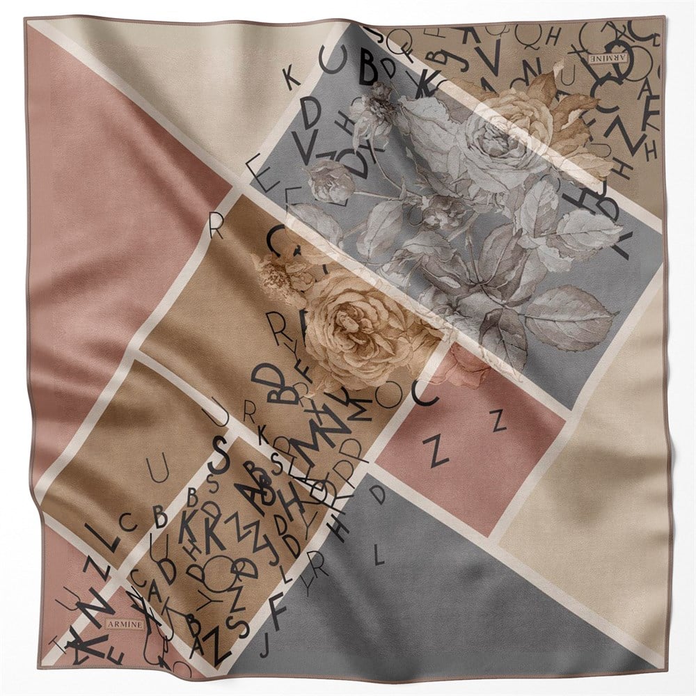 Armine İpek Eşarp 2021/2022 Sonbahar Kış - 8637D-07 - Sura