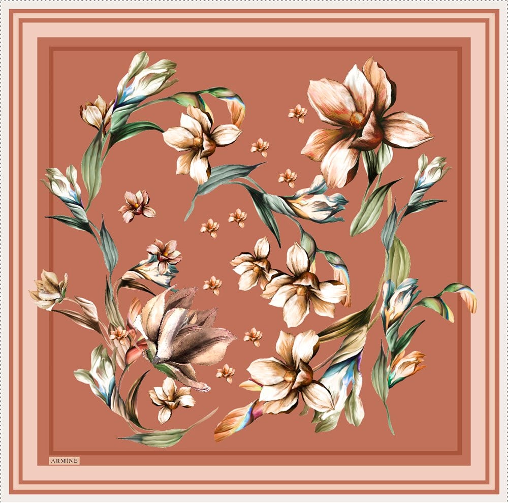 Armine İpek Eşarp 2021/2022 Sonbahar Kış - 8662D-07 - Sura