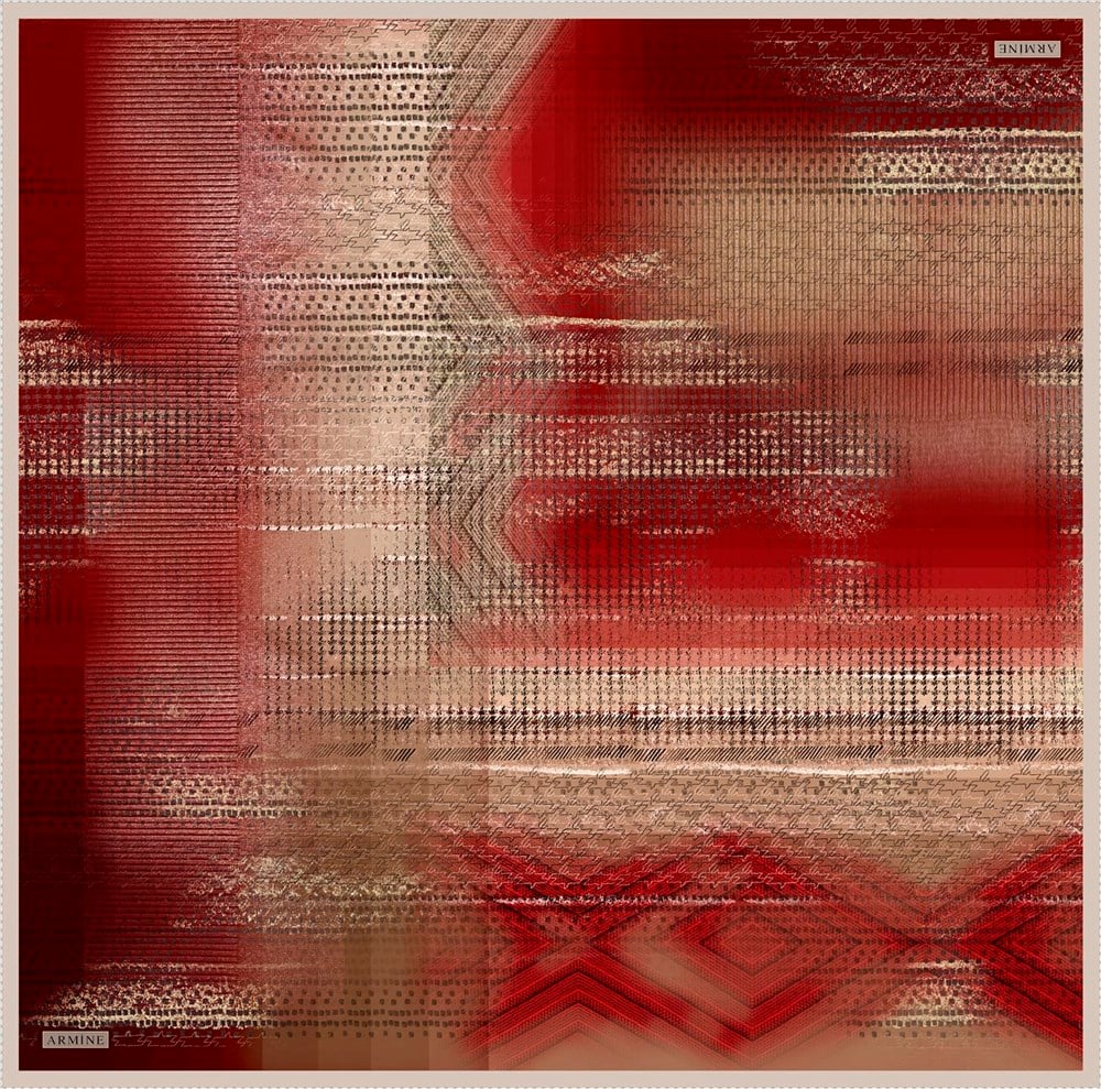 Armine İpek Eşarp 2021/2022 Sonbahar Kış - 8602D-03 - Sura