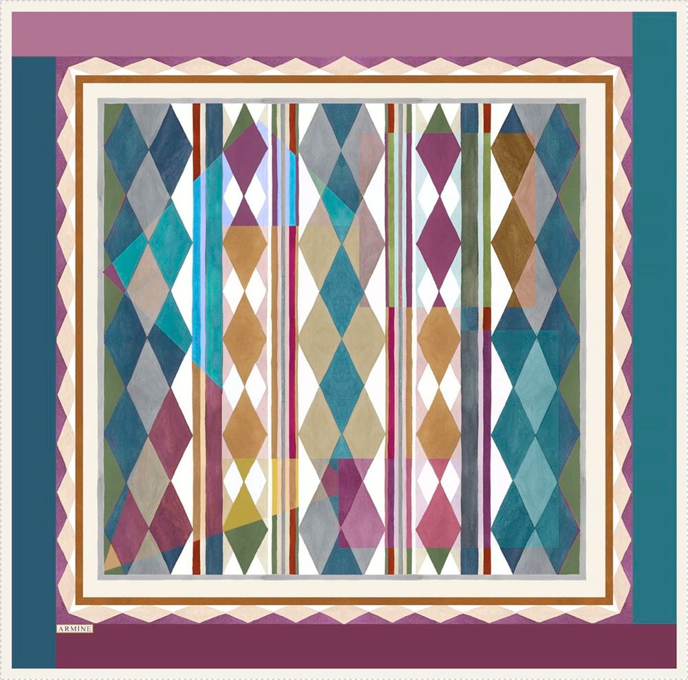 Armine İpek Eşarp 2022 İlkbahar-Yaz - 8752D-01 - Sura