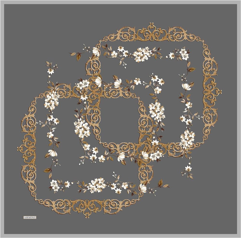 Armine İpek Eşarp 2022 İlkbahar-Yaz - 8716D-03 - Sura