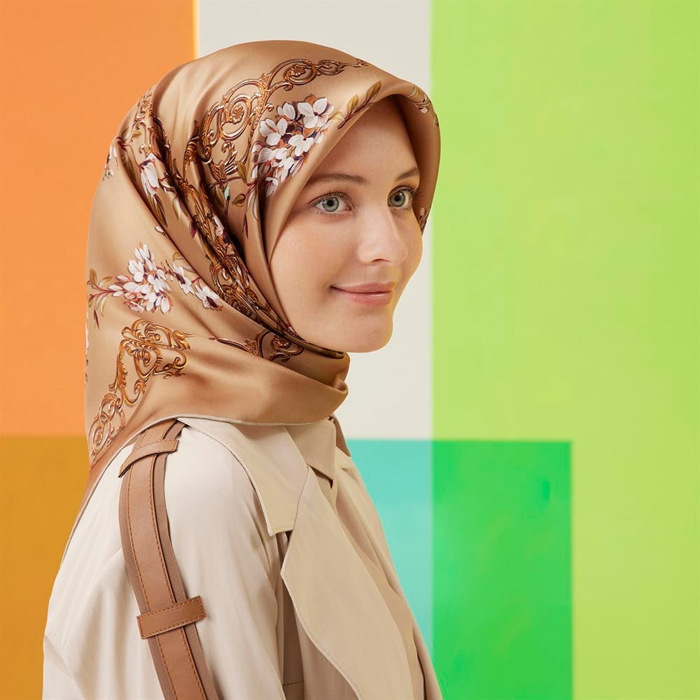 Armine İpek Eşarp 2022 İlkbahar-Yaz - 8716D-31 - Tivil