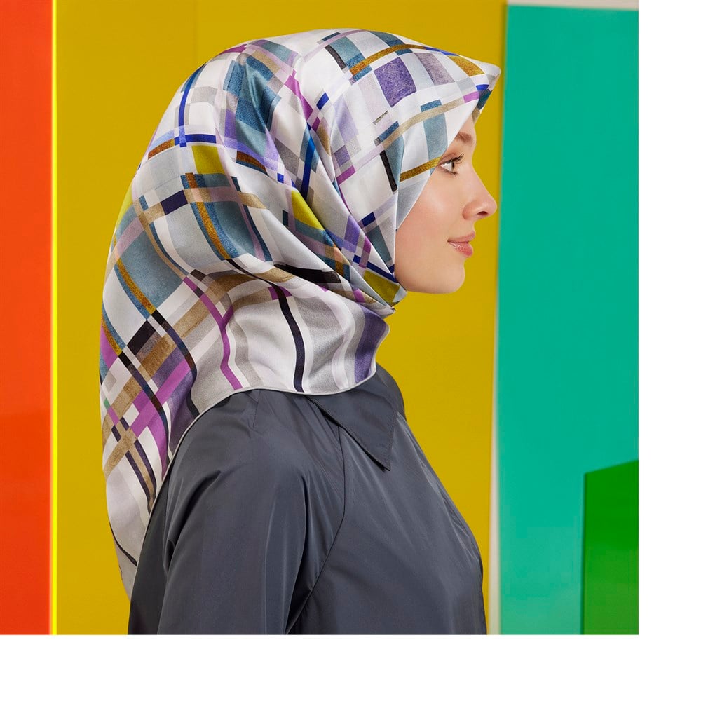 Armine İpek Eşarp 2022 İlkbahar-Yaz - 8766D-35 - Tivil