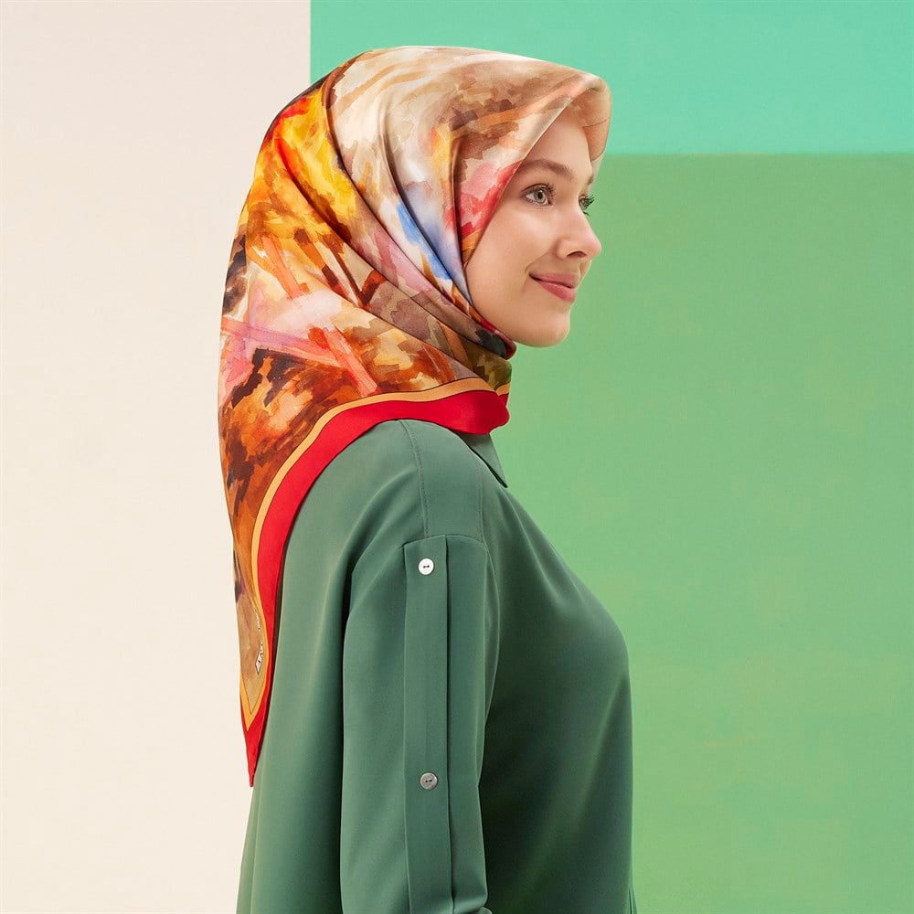 Armine İpek Eşarp 2022 İlkbahar-Yaz - 8750D-50 - Tivil