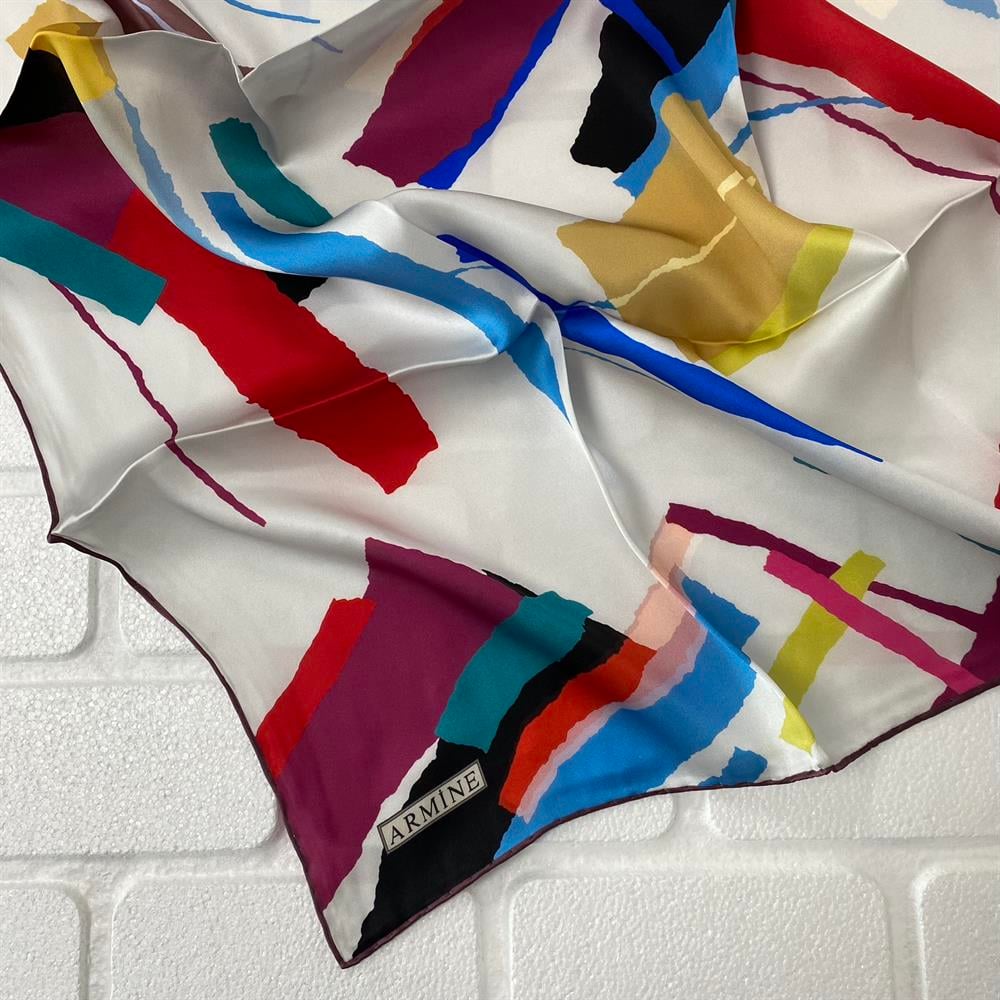 Armine Silk Scarf 2022 Spring-Summer - 8760D-54 - Satin
