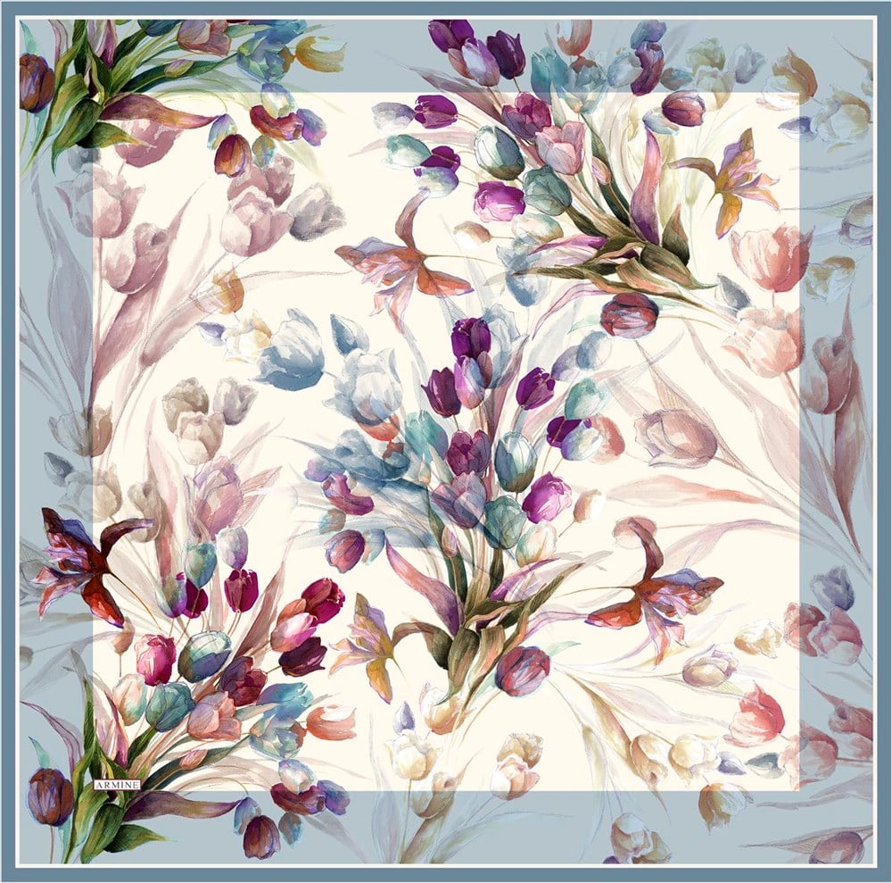 Armine İpek Eşarp 2022 İlkbahar-Yaz - 8715D-01 - Sura