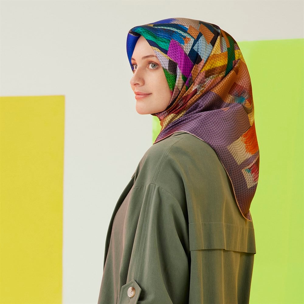 Armine İpek Eşarp 2022 İlkbahar-Yaz - 8727D-53 - Sura