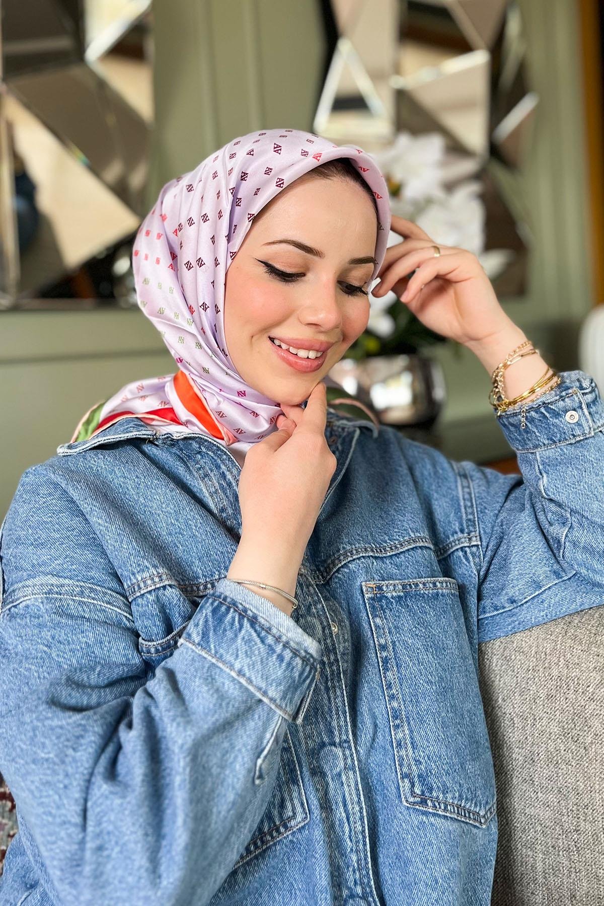 Armine İpek Eşarp 2023 İlkbahar-Yaz - 8936D-38 - Tivil