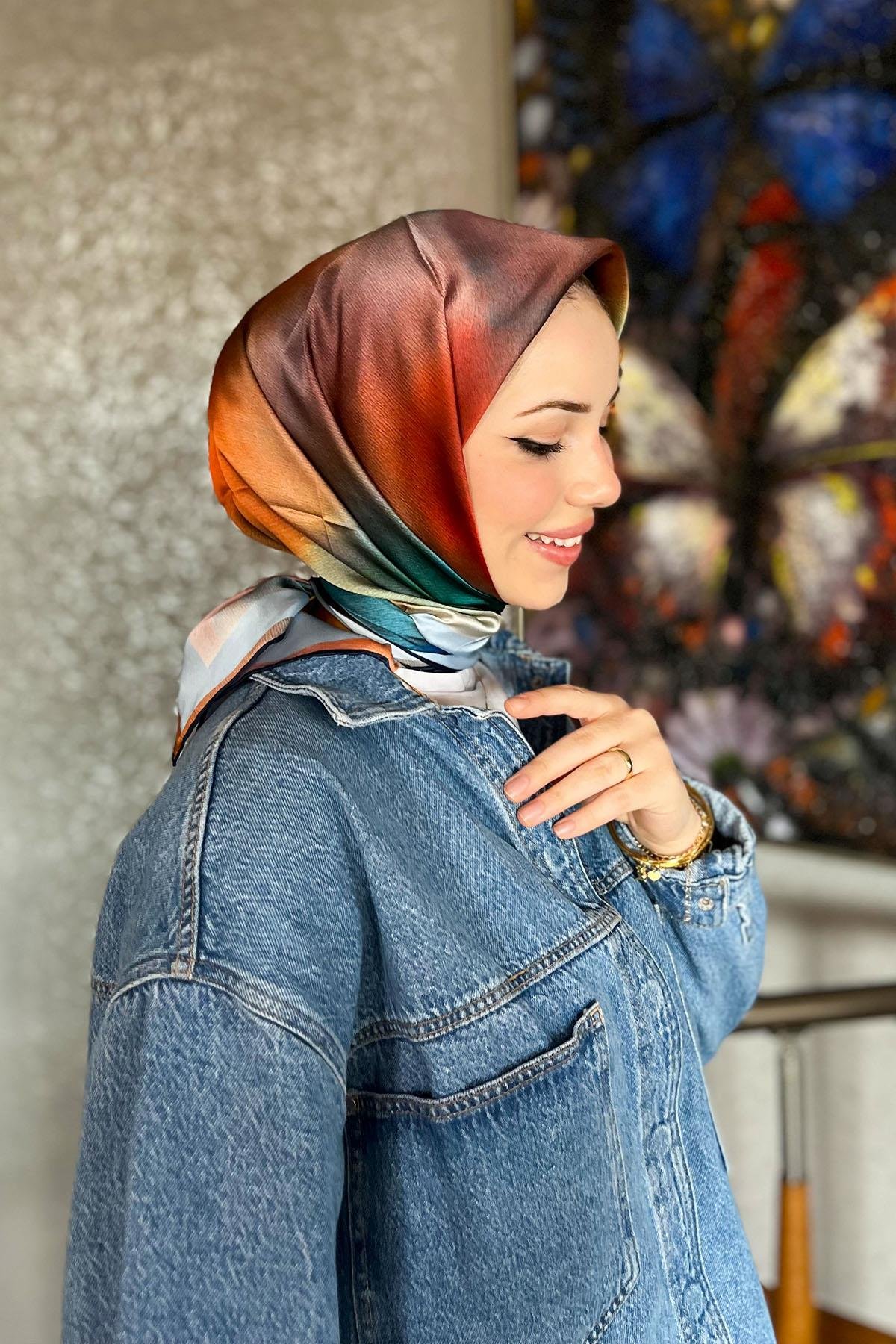 Armine İpek Eşarp 2023 İlkbahar-Yaz - 8927D-31 - Tivil