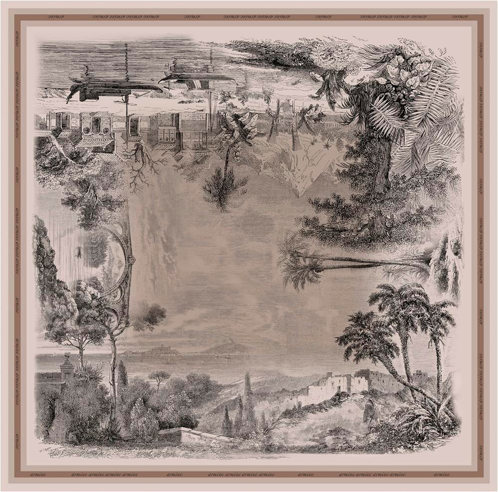 Armine İpek Eşarp 2023 İlkbahar-Yaz - 8965D-01 - Tivil