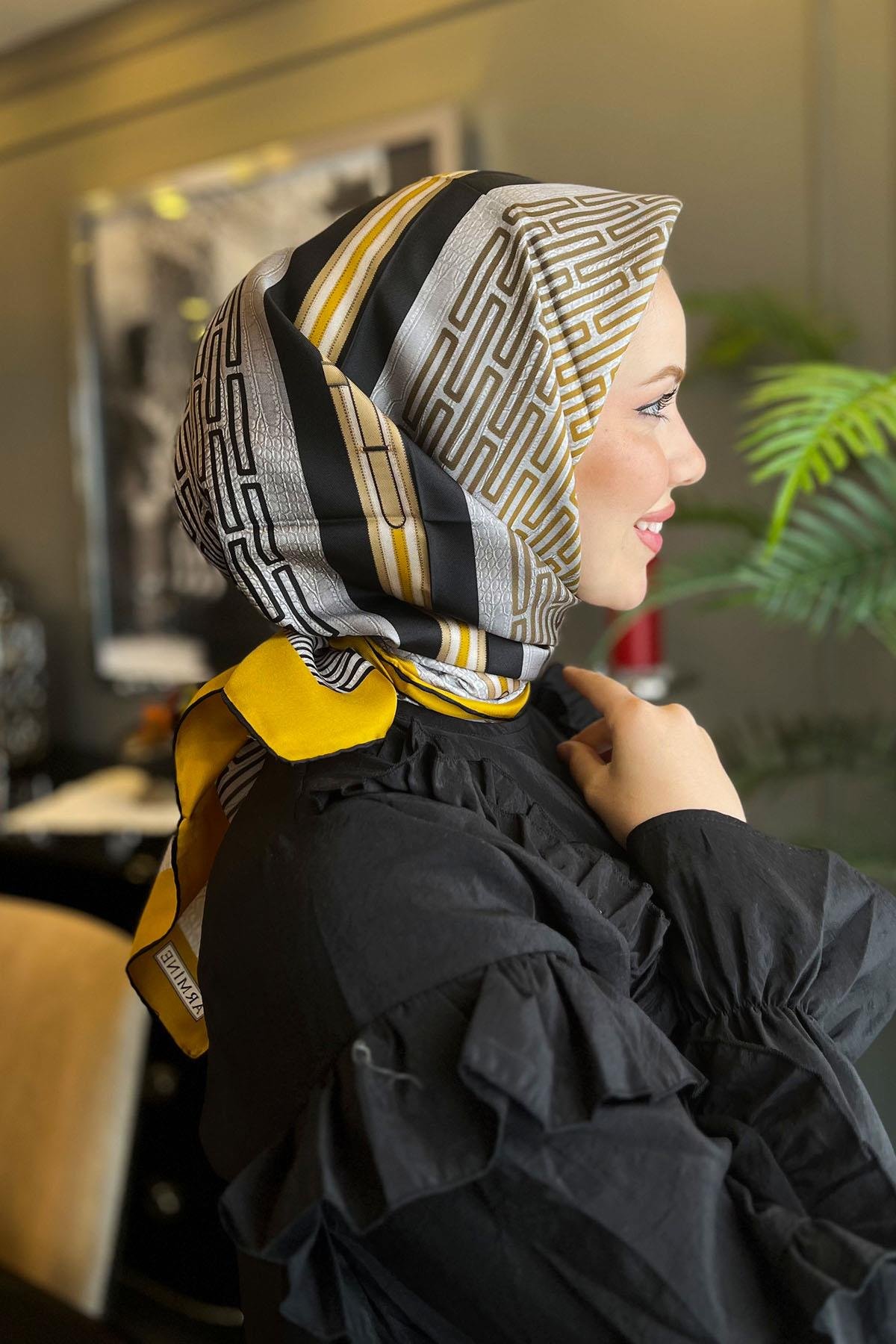 Armine İpek Eşarp 2023 İlkbahar-Yaz - 8930D-31 - Tivil