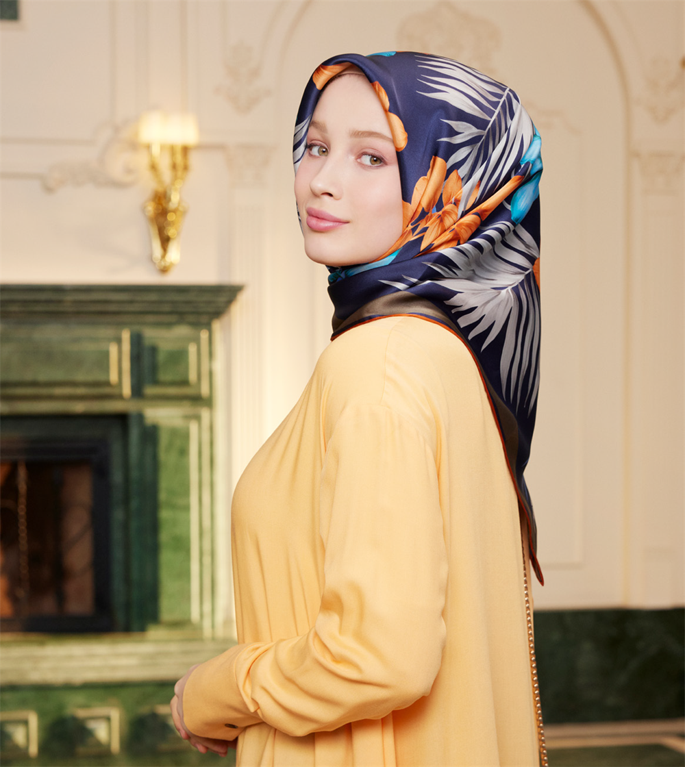 Armine İpek Eşarp 2023 İlkbahar-Yaz - 8946D-54 - Tivil