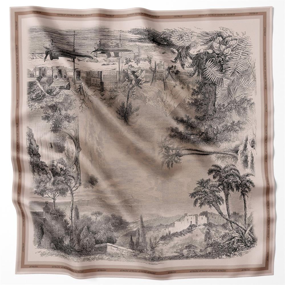 Armine İpek Eşarp 2023 İlkbahar-Yaz - 8965D-01 - Tivil