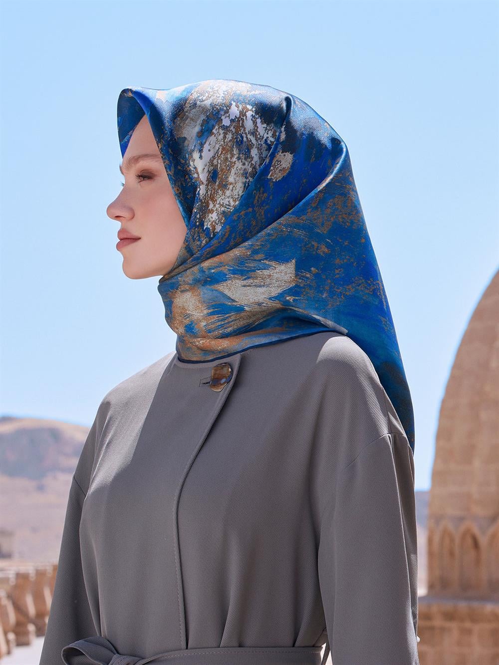 Armine İpek Eşarp 2023/2024 Sonbahar Kış - 9015DT-01 - Tivil