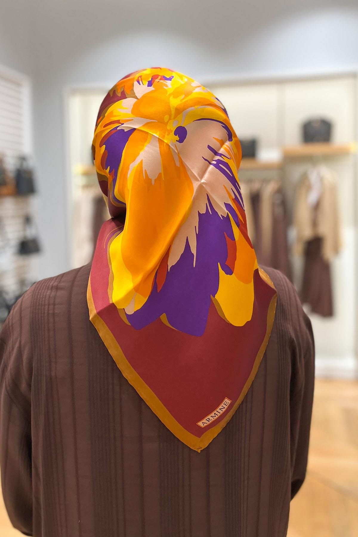 Armine İpek Eşarp 2023/2024 Sonbahar Kış - 9042D-57 - Sura