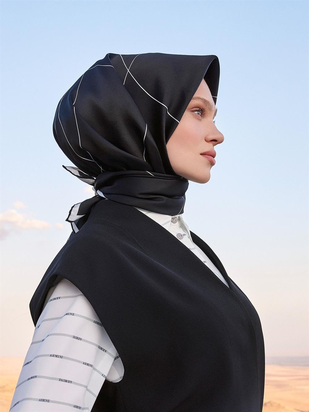 Armine İpek Eşarp 2023/2024 Sonbahar Kış - 9061DS-04 - Sura