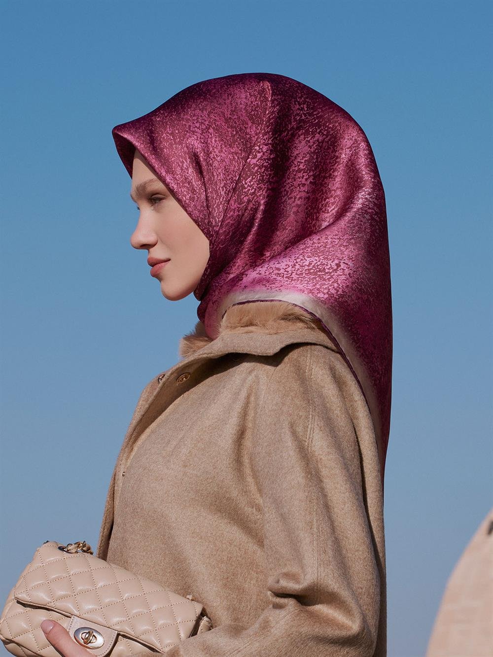 Armine İpek Eşarp 2023/2024 Sonbahar Kış - 9022DS-56 - Sura