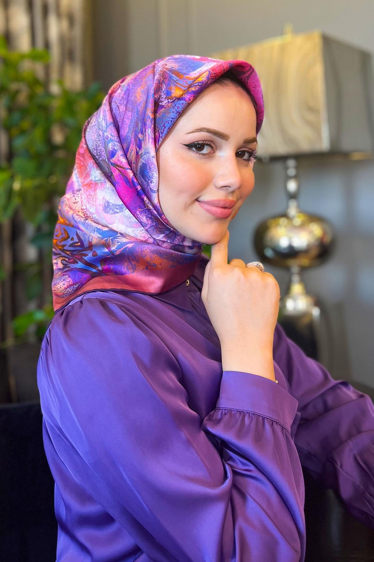 Armine İpek Eşarp 2023/2024 Sonbahar Kış - 9041DT-02 - Tivil