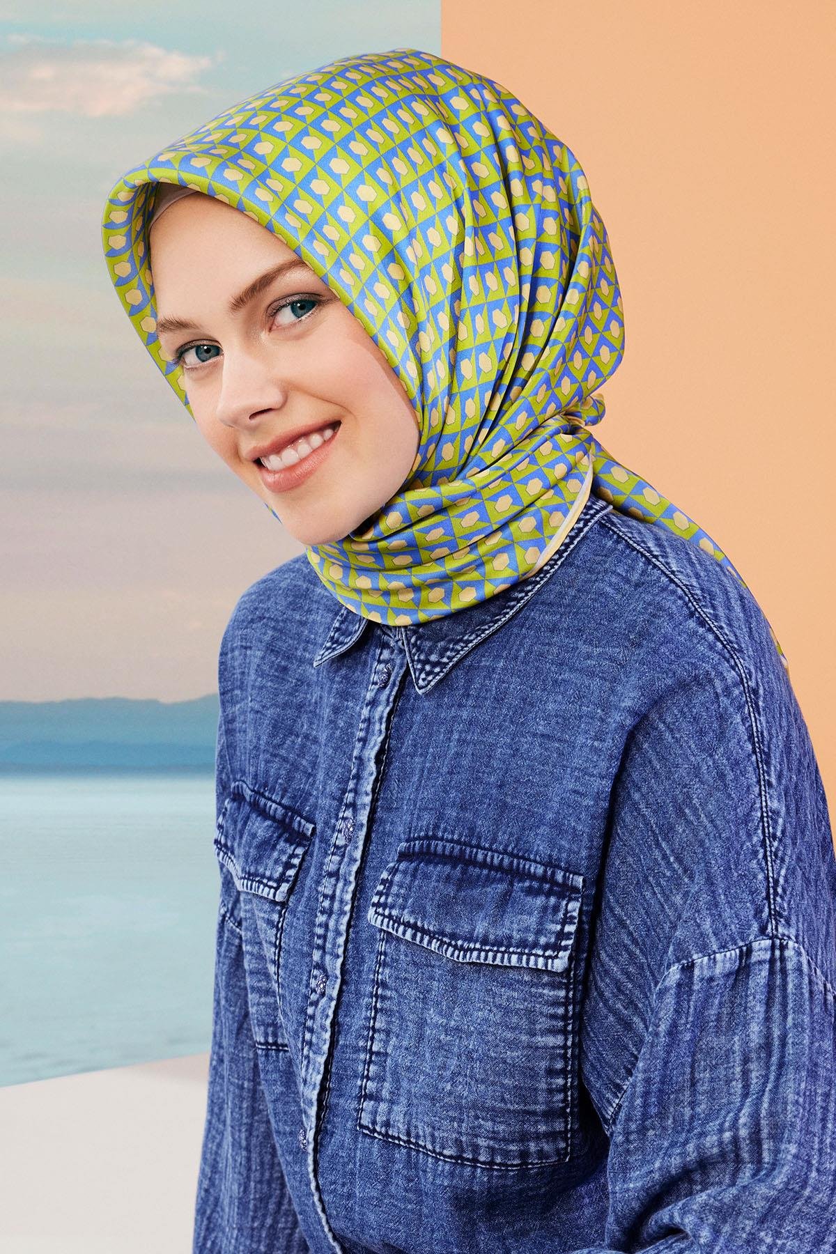 Armine İpek Eşarp 2024 İlkbahar-Yaz - 9109D-51 - Sura