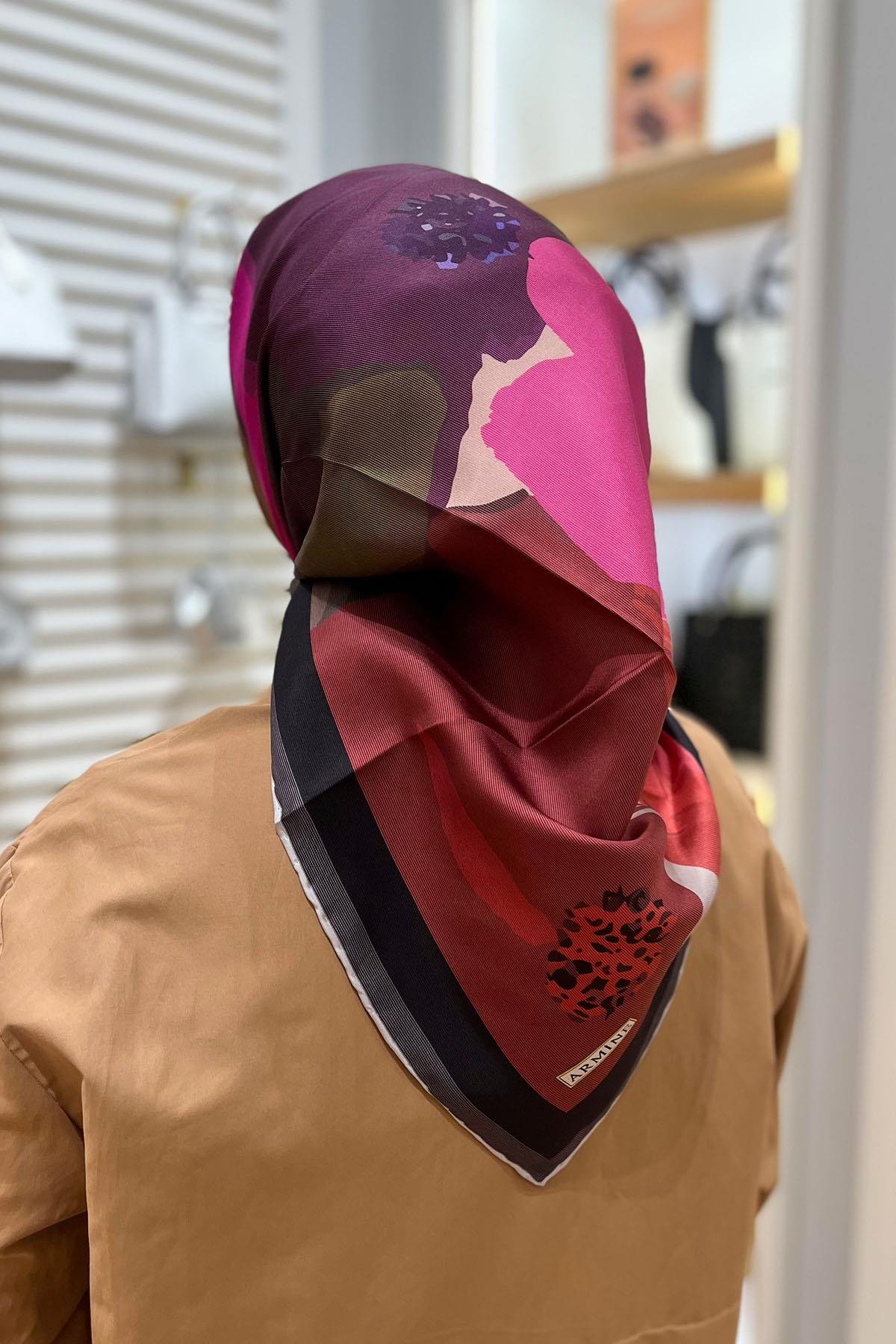 Armine İpek Eşarp 2024 İlkbahar-Yaz - 9145D-36 - Tivil